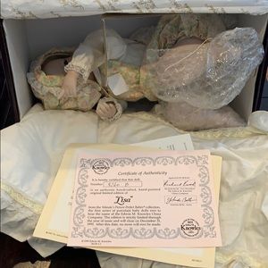 Porcelain collectible doll fine china